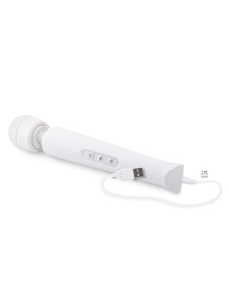 Duży mocna masażer orgazmowy łechtaczki USB 10 trybów biały - 3