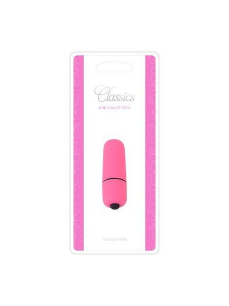 Mini wibrator mały sex masażer łechtaczki 5 cm różowy