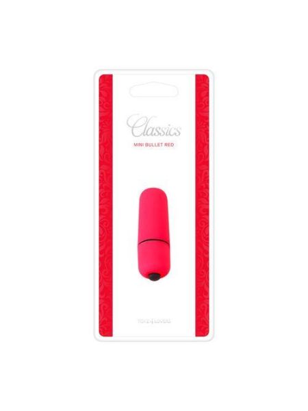 Mini wibrator mały sex masażer łechtaczki 5 cm czerwony