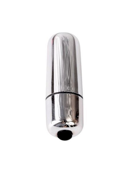 Mini wibrator mały sex masażer łechtaczki 5 cm srebrny - 2