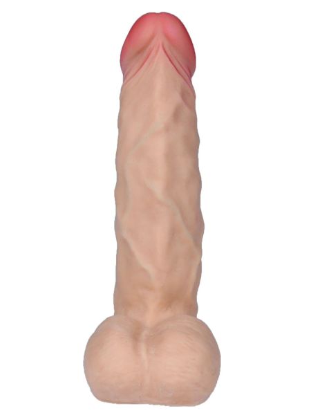 Realistyczny penis dildo z cyberskóry 7 trybów wibracji 21cm - 6