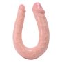 Elastyczny penis dwustronny dildo podwójne 15 cm - 2