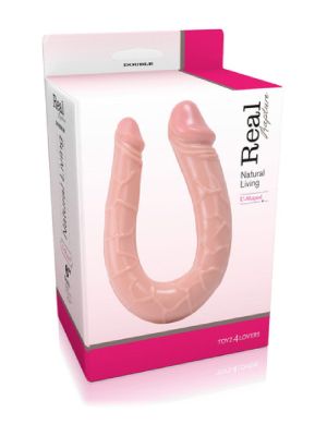 Elastyczny penis dwustronny dildo podwójne 15 cm - image 2