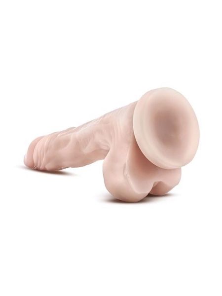 Realistyczny penis z przyssawką jądrami dildo 19cm - 4