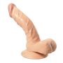 Realistyczne wygięte dildo przyssawka do ściany 16cm - 2