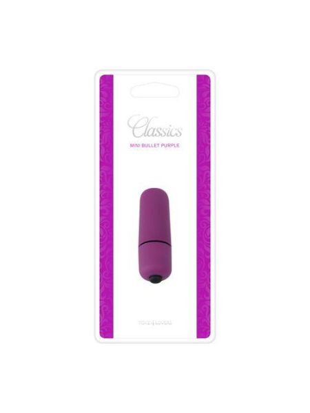 Mini wibrator mały sex masażer łechtaczki 5 cm fioletowy