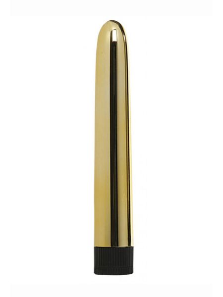 Wibrator klasyczny uniwersalny sex masażer 17cm złoty - 3