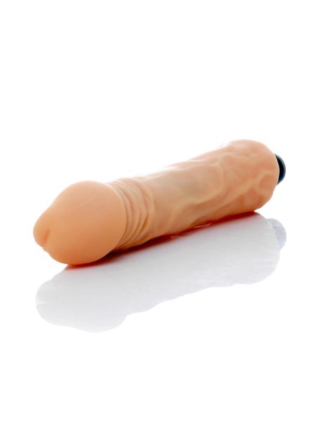 Wibrator realistyczny - wibrujący sztuczny penis cielisty 23 cm - 3