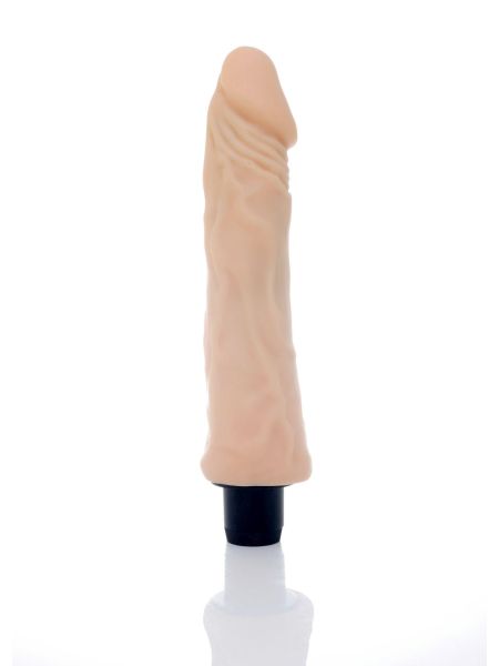 Wibrator realistyczny - wibrujący sztuczny penis cielisty 23 cm