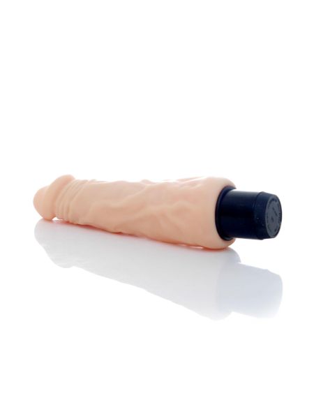 Realistyczny wibrator główka penisa żyły cielisty 20 cm - 7