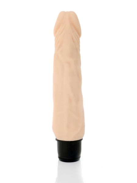 Wibrator realistyczny - wibrujący sztuczny penis cielisty 20 cm - 3