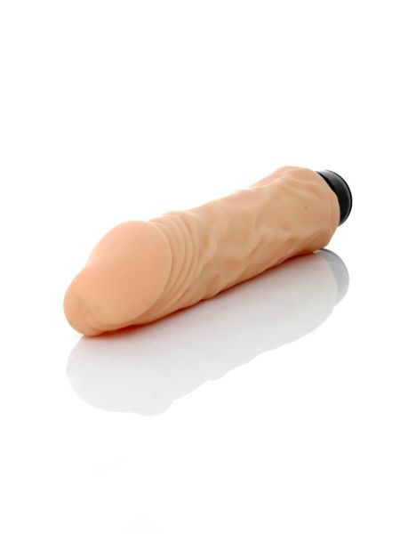 Wibrator realistyczny - wibrujący sztuczny penis cielisty 20 cm - 6
