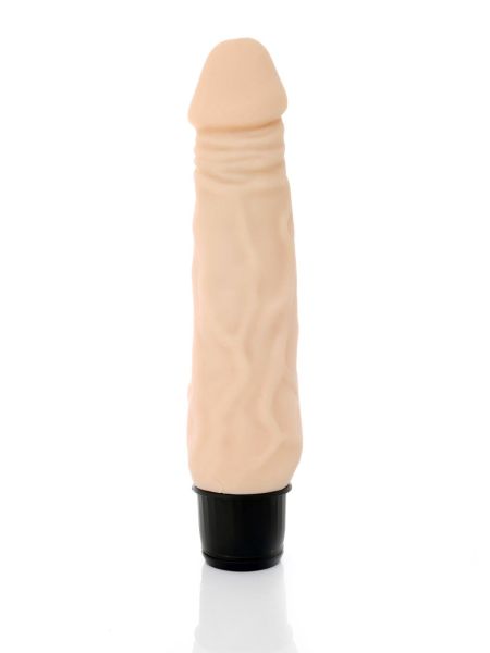 Wibrator realistyczny - wibrujący sztuczny penis cielisty 20 cm - 7