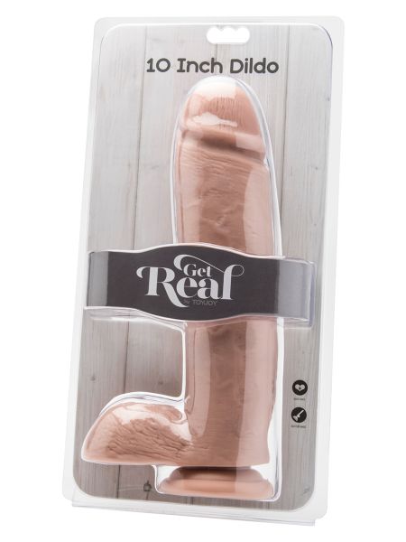 Grube duże dildo realistyczny penis przyssawka 25cm - 3