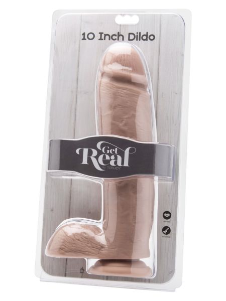 Grube duże dildo realistyczny penis przyssawka 25cm - 4