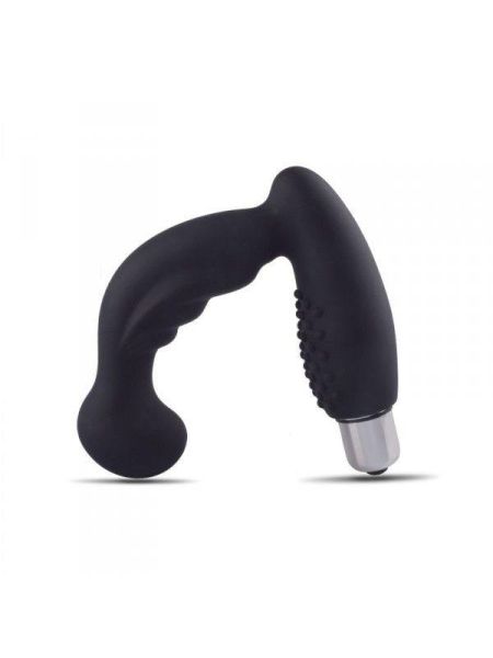 Wibrator prostaty - plug analny z wibracjami czarny silikon - 3