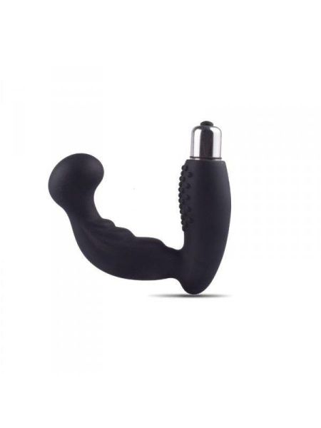 Wibrator prostaty - plug analny z wibracjami czarny silikon