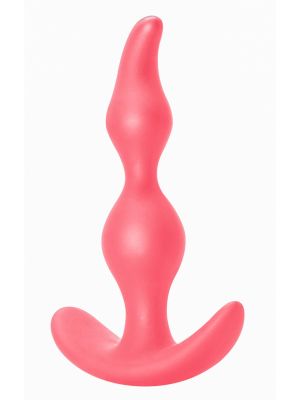Wąski korek analny dla początkujących plug 11 cm różowy - image 2