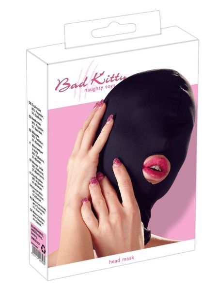 Maska niewolnicza BDSM na głowę twarz oczy bondage - 4