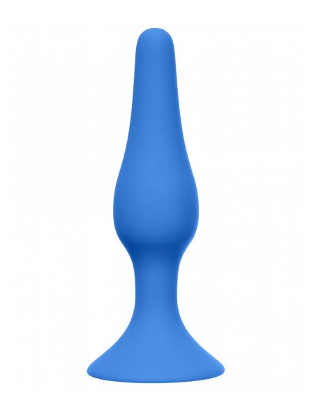 Korek plug analny z przyssawką wąski smukły 10cm - 2