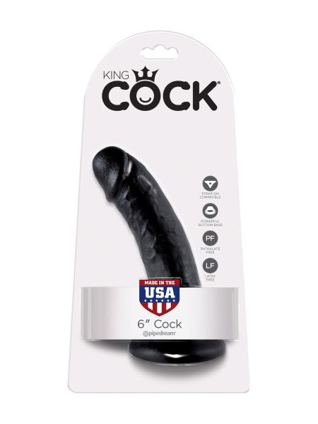 Dildo-COCK 6 INCH BLACK - 3