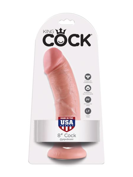 Dildo realistyczny żylasty penis mocna przyssawka 20,5cm - 4