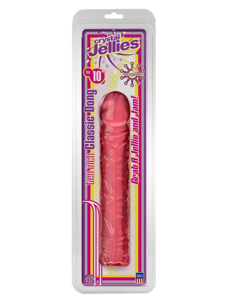 Dildo-CLASSIC JELLY DONG 10 INCH PINK - 2