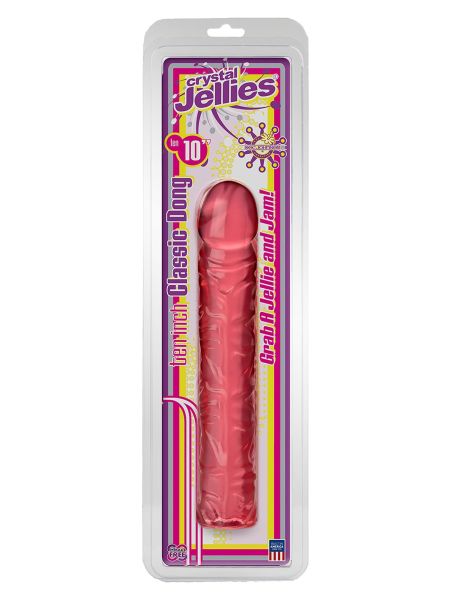Dildo-CLASSIC JELLY DONG 10 INCH PINK