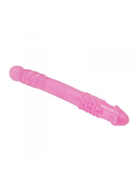 Podwójny penis sex lesbijski realistyczny 25 cm różowy - 3