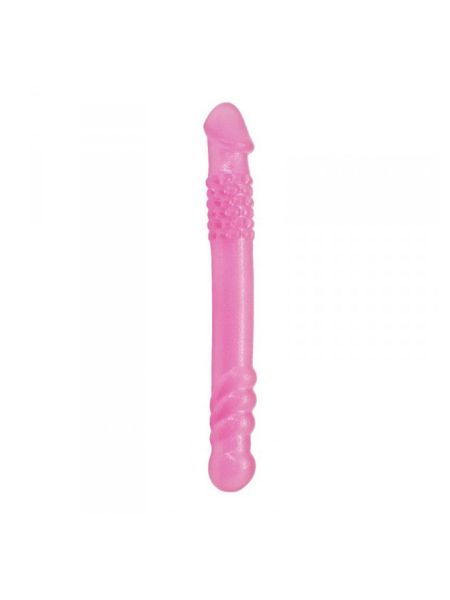 Podwójny penis sex lesbijski realistyczny 25 cm różowy