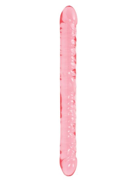 Dildo żelowe różowe do podwójnej stymulacji 46 cm - 2