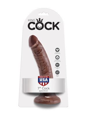 Dildo-COCK 7 INCH BROWN - image 2