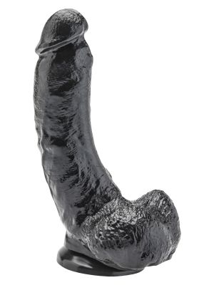 Dildo czarne realistyczny penis przyssawka 20cm - image 2