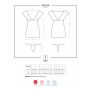 Erotyczna koszulka stringi komplet 821-CHE-1 S/M - 4