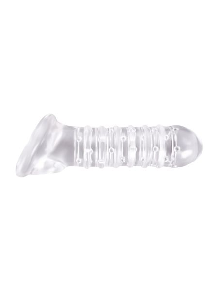 Stymulator-RIBBED EXTENSION CLEAR - 2