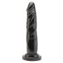 Dildo naturalne sztuczny czarny penis członek 18cm - 2