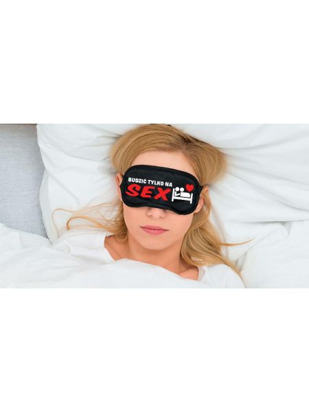 Opaska na oczy do spania sen napis prezent NA SEX - 2