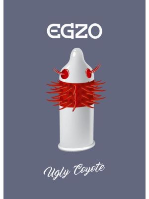 Prezerwatywy stymulujące z wypustkami Egzo Ugly Coyote - image 2