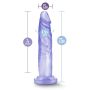 Miękkie przezroczyste dildo mocna przyssawka 17 cm - 5