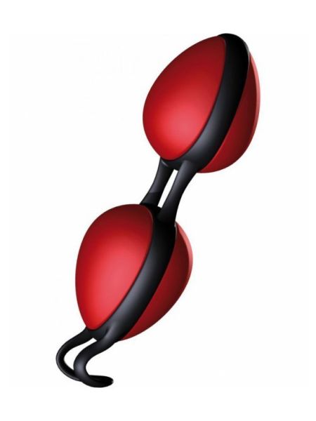 Kulki gejszy wzmacnianie mięśni kegla orgazmu czerwony-czarny - 2