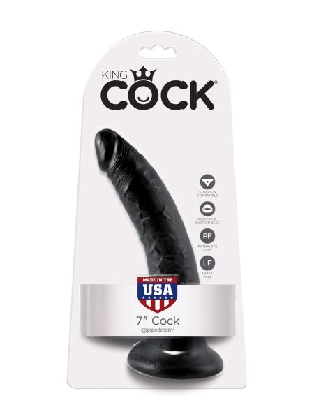 Dildo-COCK 7 INCH BLACK - 4