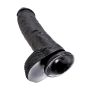 Dildo-COCK 10 INCH W/ BALLS BLACK - 8