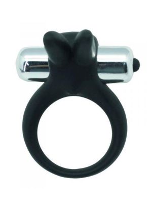 Pierścień erekcyjny na penisa stymulator królik czarny - image 2