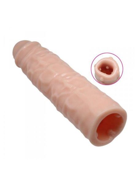 Nakładka wydłużająca na penisa naturalna 23 cm