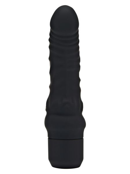 Wibrator gruby realistyczny penis czarny silikon 17 cm - 6