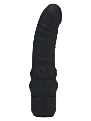 Wibrator gruby realistyczny penis czarny silikon 17 cm - image 2