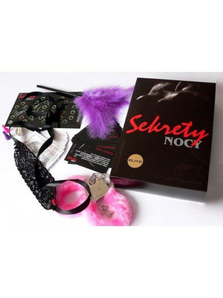 SEKRETY NOCY Elite gra erotyczna opaska kajdanki - 2