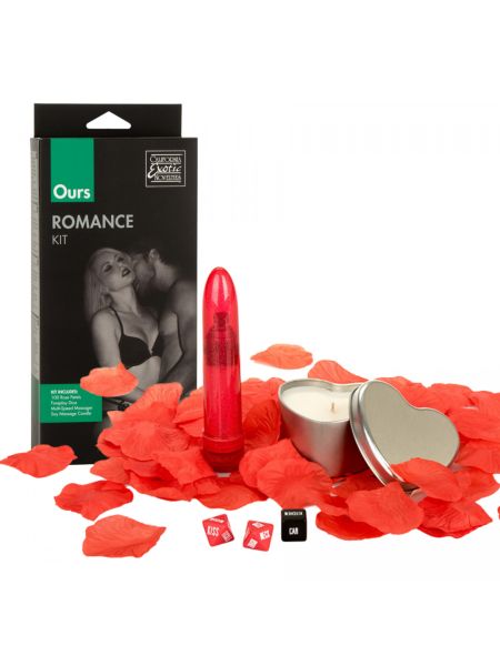 Zestaw sex erotyczne akcesoria płatki róż wibrator