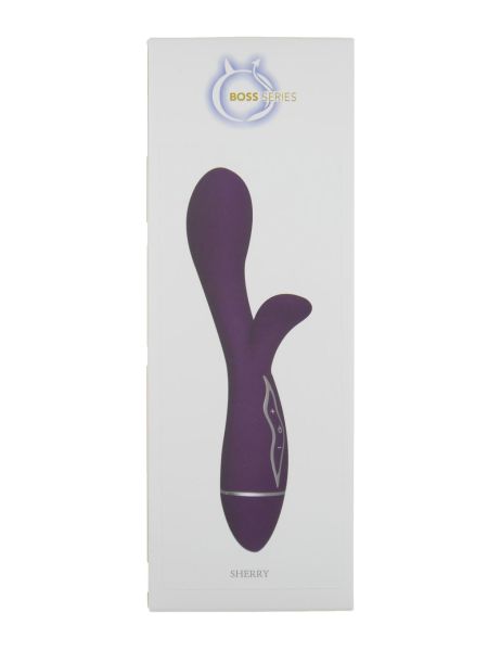 Wibrator wielofunkcyjny sex masażer 21cm 10 trybów fioletowy - 2