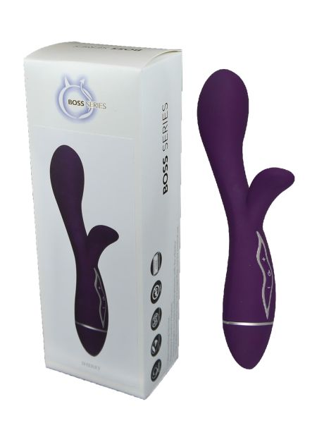 Wibrator wielofunkcyjny sex masażer 21cm 10 trybów fioletowy